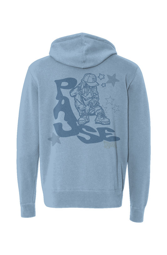 Pause Zip Hoodie Blue / Blue