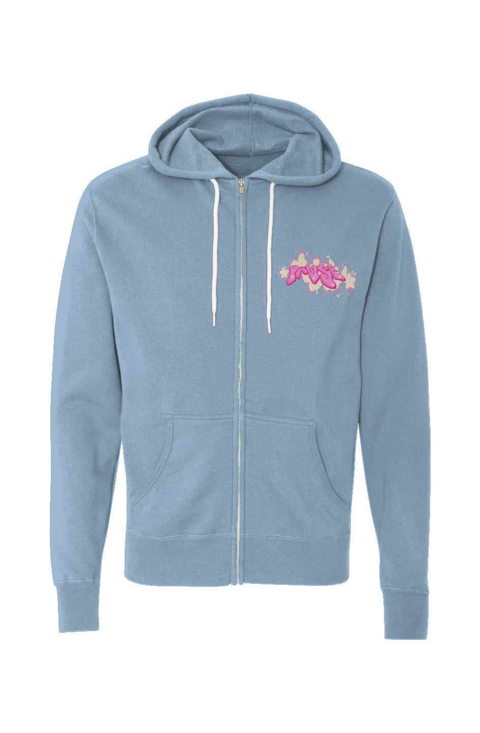 Dope Girlies Wear Streetwear Zip Hoodie | Blue