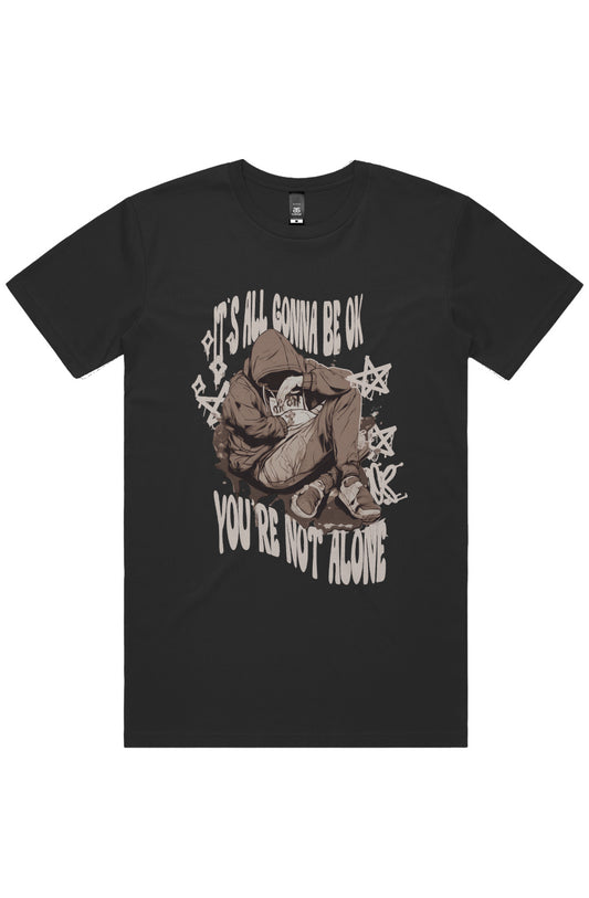 Not Alone T Shirt | Black