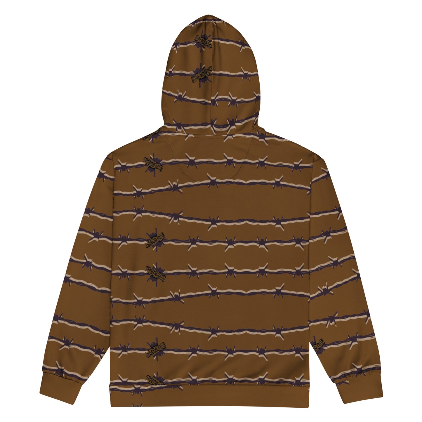 SUPERLIT MASCOT BARB WIRE WALNUT ZIP HOODIE