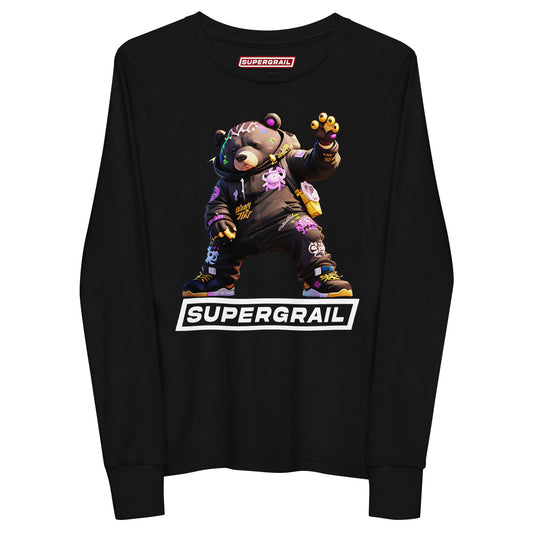 SUPERGRAIL BADDIE BEAR LONGSLEEVE TSHIRT